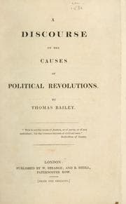 Tapa de A discourse on the causes of political revolutions