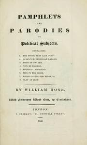 Tapa de Pamphlets and parodies on political subjects