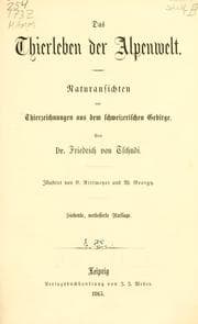 Tapa de Das Thierleben der Alpenwelt