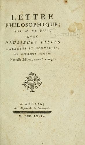 Tapa de Lettre philosophique