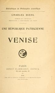 Tapa de Une république patricienne, Venise