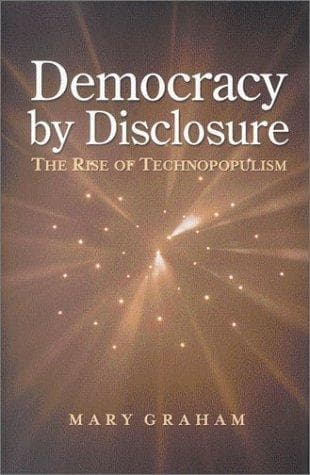 Tapa de Democracy by disclosure