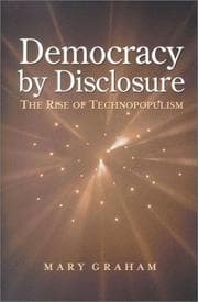 Tapa de Democracy by disclosure