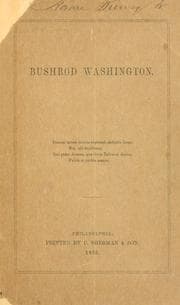 Tapa de Bushrod Washington ..