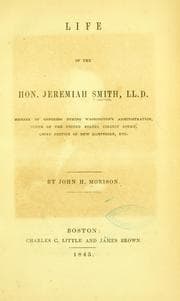 Tapa de Life of the Hon. Jeremiah Smith