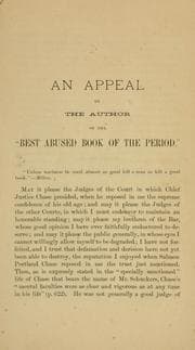 Tapa de An appeal by the author of the "best abused book of the period."