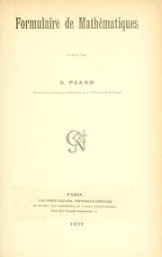 Tapa de Formulaire des mathematiques