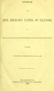 Tapa de [Speeches and governor's messages, 1851-72