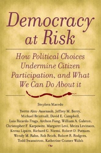 Tapa de Democracy at risk