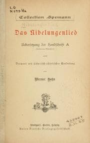 Tapa de Das Nibelungenlied