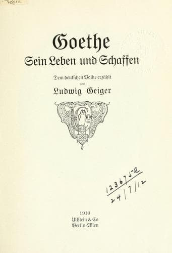Tapa de Goethe