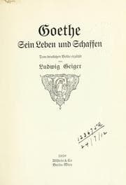Tapa de Goethe