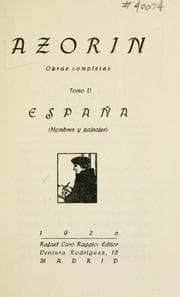 Tapa de España (hombres y paisajes)