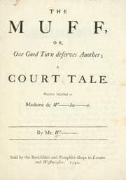 Tapa de The muff; or, one good turn deserves another; a court tale