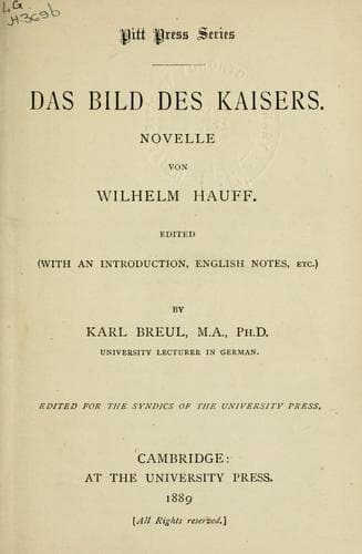 Tapa de Das Bild des Kaisers
