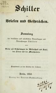 Tapa de Schiller in Briefen und Gesprächen