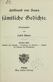 Tapa de Sämtliche Werke