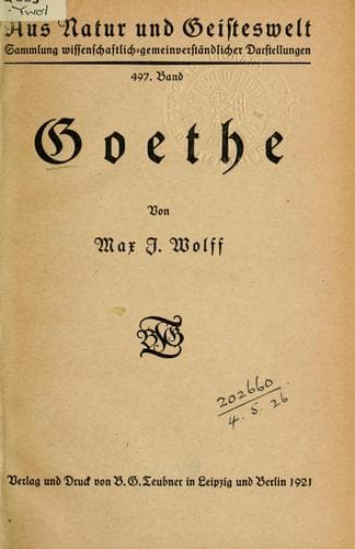 Tapa de Goethe