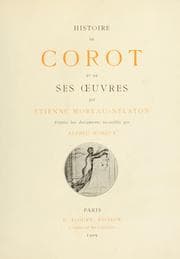 Tapa de Histoire de Corot et de ses uvres