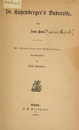Tapa de Dr. Katzenbergers Badereise