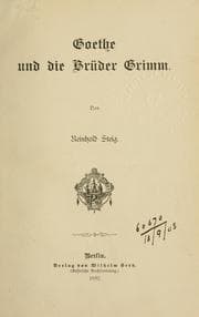 Tapa de Goethe
