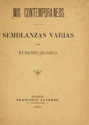 Tapa de Mis contemporáneos