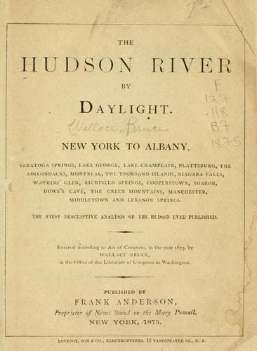 Tapa de The Hudson River by daylight