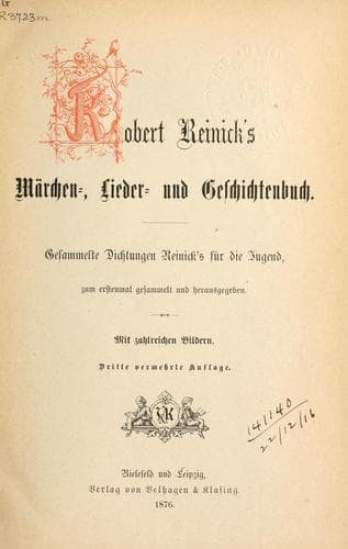Tapa de Märchen- Lieder- und Geschichtenbuch