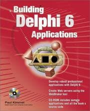 Tapa de Building Delphi 6 applications