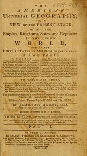 Tapa de The American universal geography, or, A view of the present state of all the empires, kingdoms, states, and republics in the known world