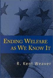 Tapa de Ending welfare as we know it