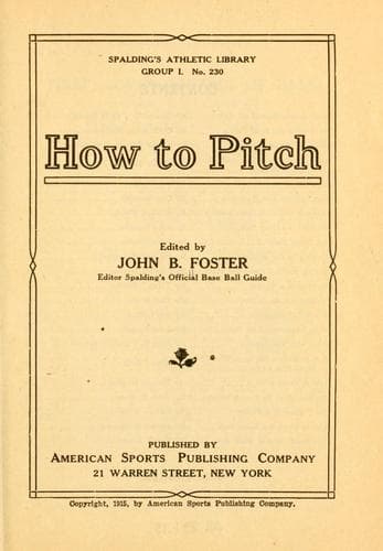 Tapa de How to pitch