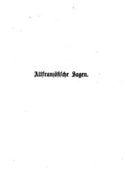 Tapa de Altfranzösische sagen