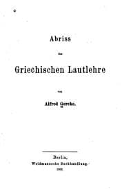 Tapa de Abriss der griechischen Lautlehre