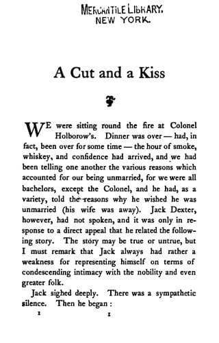 Tapa de A cut and a kiss