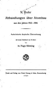 Tapa de Abhandlungen über Atombau aus den Jahren 1913-1916