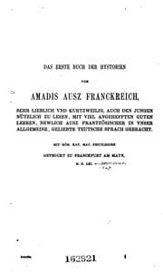 Tapa de Amadis: Erstes Buch