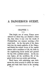 Tapa de A dangerous guest, by the author of 'Gilbert Rugge'