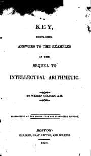 Tapa de A Key Containing the Answers to the Examples in the Sequel to Intellectual Arithmetic