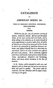 Tapa de A Catalogue of American Seeds