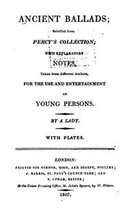 Tapa de Ancient Ballads : Selected from Percy's Collection: With Explanatory Notes, Taken from Different ..