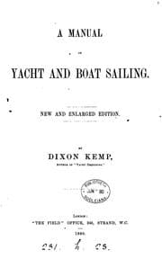 Tapa de A manual of yacht and boat sailing