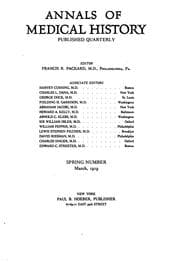 Tapa de Annals of Medical History