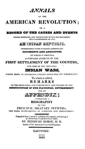 Tapa de Annals of the American Revolution: Or, A Record of the Causes and Events which Produced, and ..