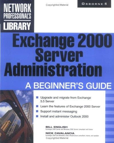 Tapa de Exchange 2000 server administration