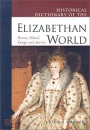 Tapa de Historical dictionary of the Elizabethan world
