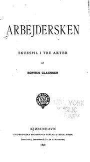 Tapa de Arbejdersken: skuespil i tre akter