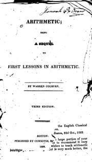 Tapa de Arithmetic: Being a Sequel to First Lessons in Arithmetic
