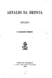 Tapa de Arnaldo da Brescia: Studio