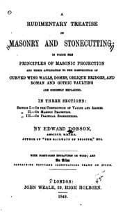 Tapa de A rudimentary treatise on masonry and stonecutting